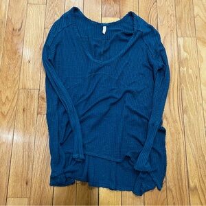 Free People Teal tunic